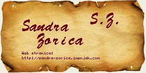 Sandra Zorica vizit kartica
